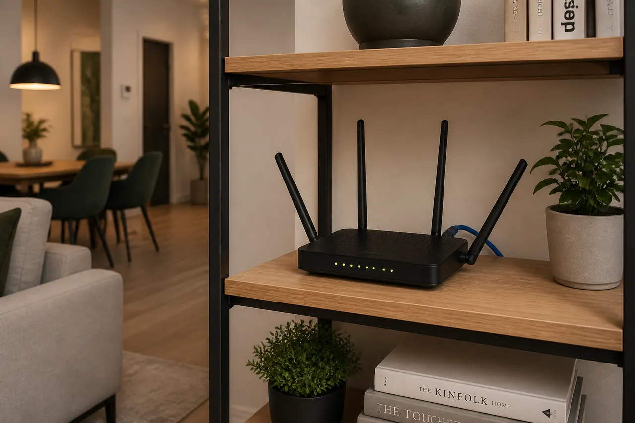 amplasarea corectă a routerului pentru semnal Wi-Fi bun